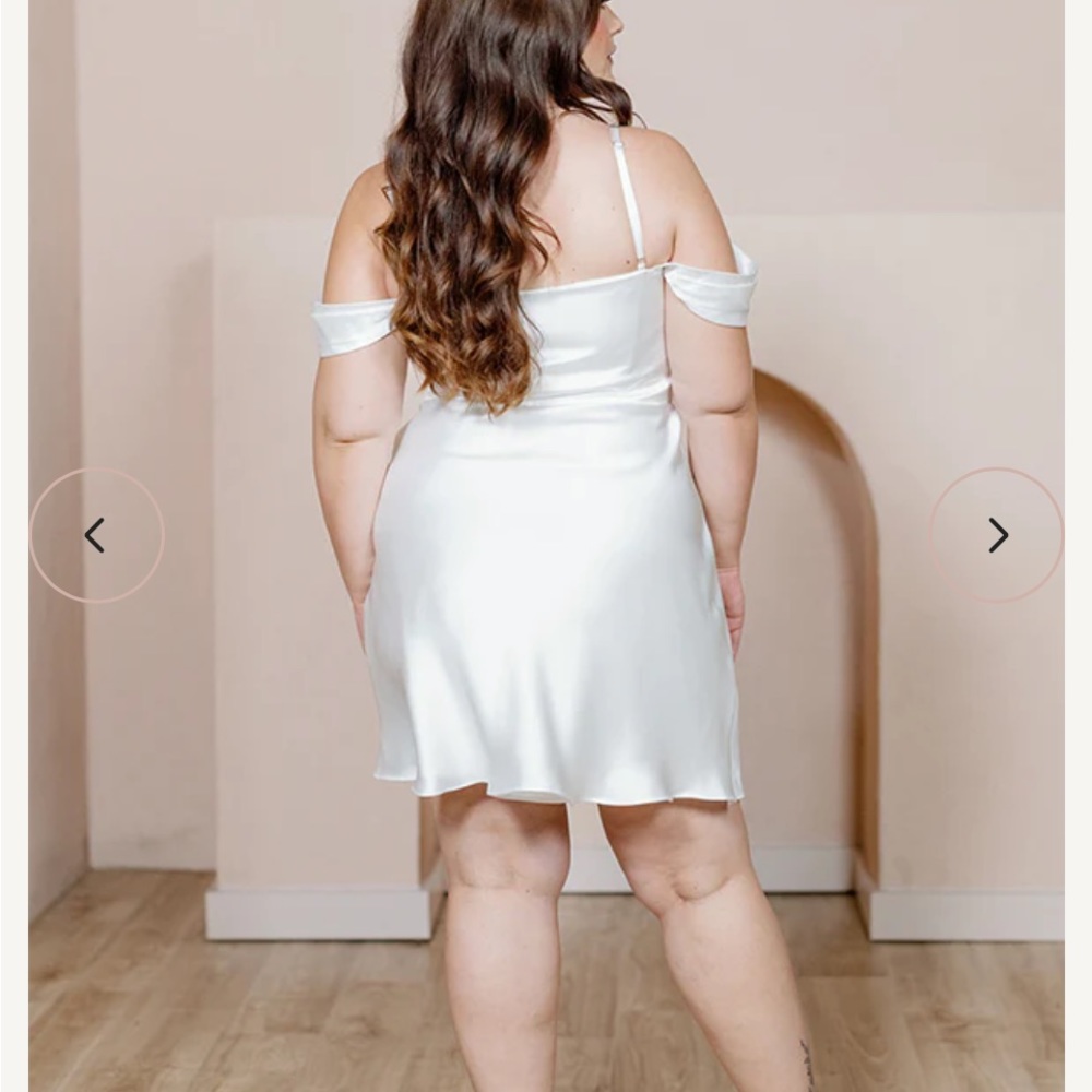 Revelry London Convertible Satin Mini Dress